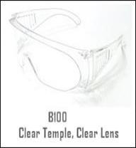 B100 Clear Temples, Clear Lens